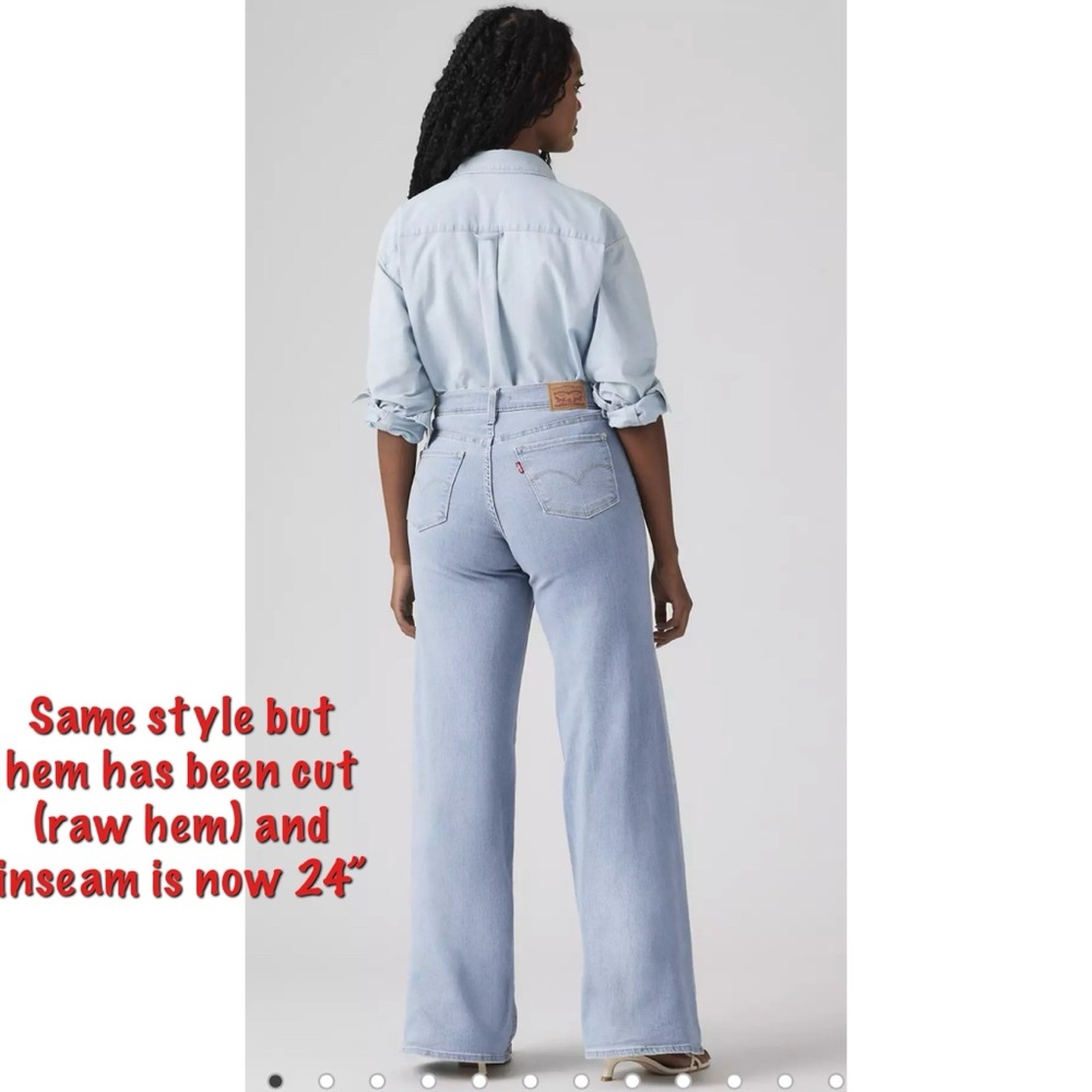 Levi’s 318 Shaping Wide Leg Jeans- Altered - Picture 4 of 15